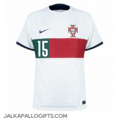 Portugali Rafael Leao #15 Vieraspaita MM-kisat 2022 Lyhythihainen